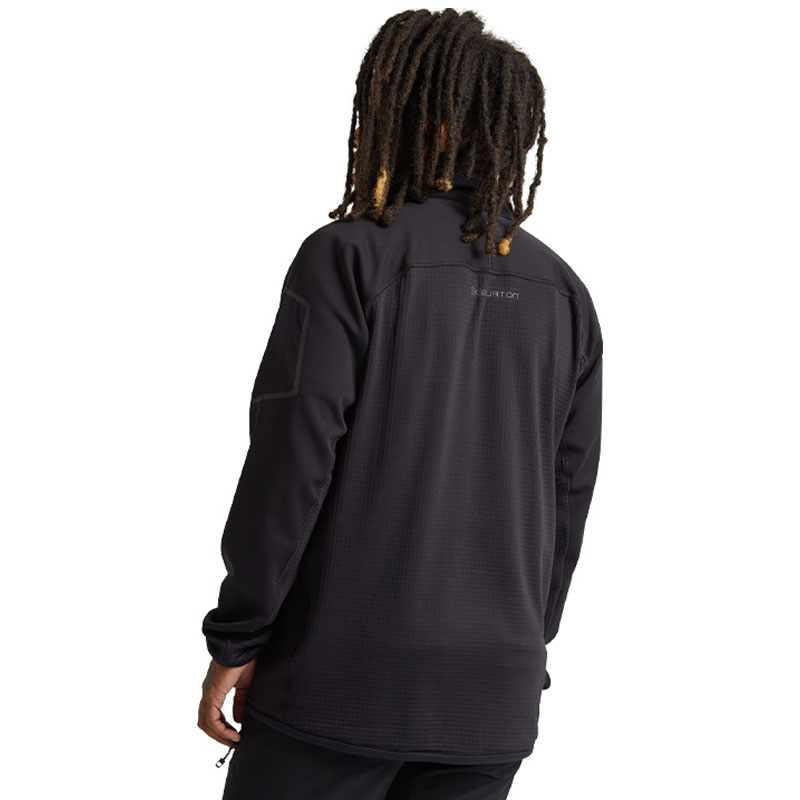 Shop 버튼 블랙 투톤 하이칼라 집업 재킷 21736101001