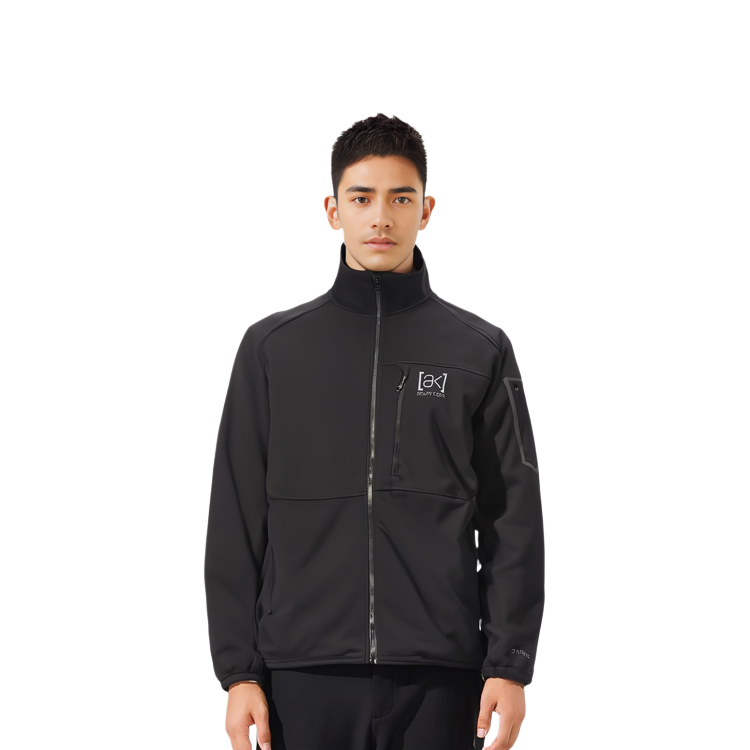 Details for 버튼 블랙 투톤 하이칼라 집업 재킷 21736101001