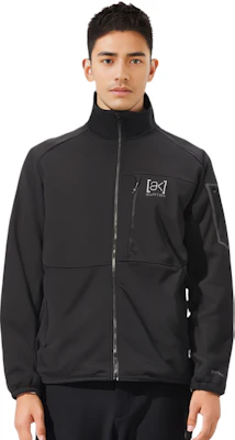 Jaket Zip-Up Burton Hitam Dua-Tona dengan Kolar Tinggi 21736101001 Details for Jaket Zip-Up Burton Hitam Dua-Tona dengan Kolar Tinggi 21736101001