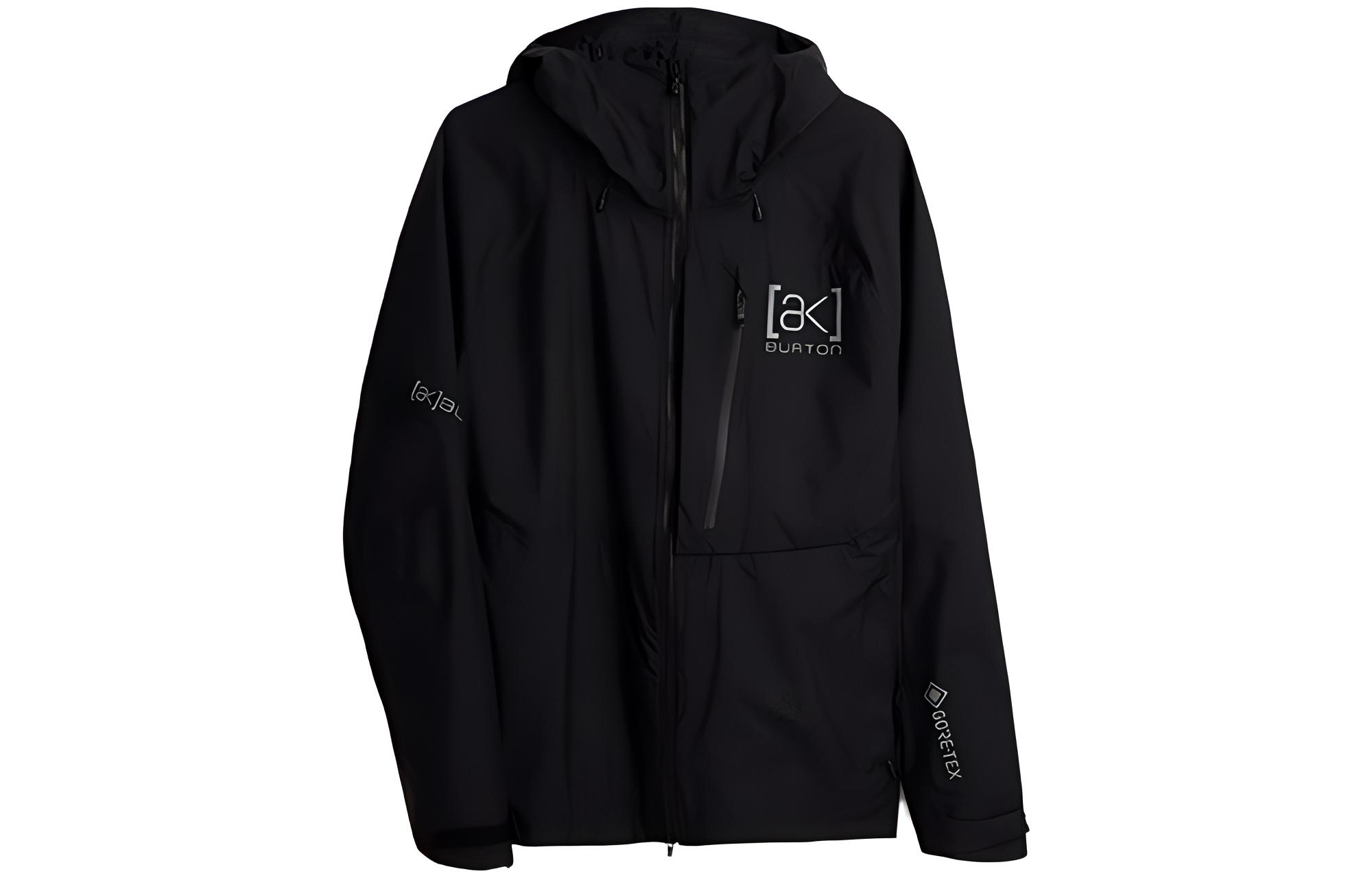 Burton Black Waterproof Windproof Logo Print Hooded Jacket 21606104001
