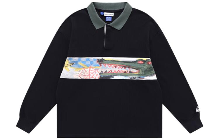 Burton BLOSSOM Retro Hand-Drawn Graphic Pullover Sweatshirt Unisex Black 99954199001