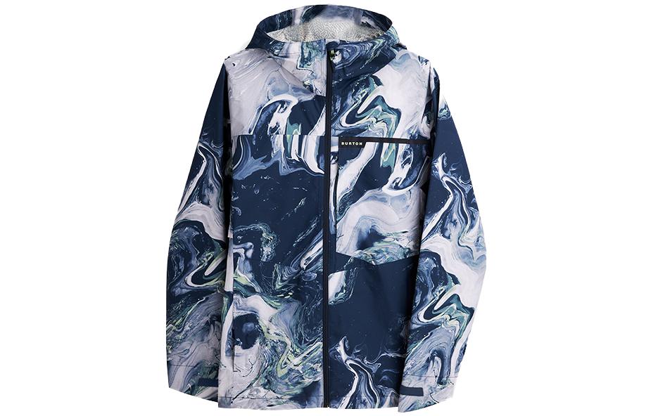 Burton Blue Tie-Dye Zip Hoodie Jacket 23244100960