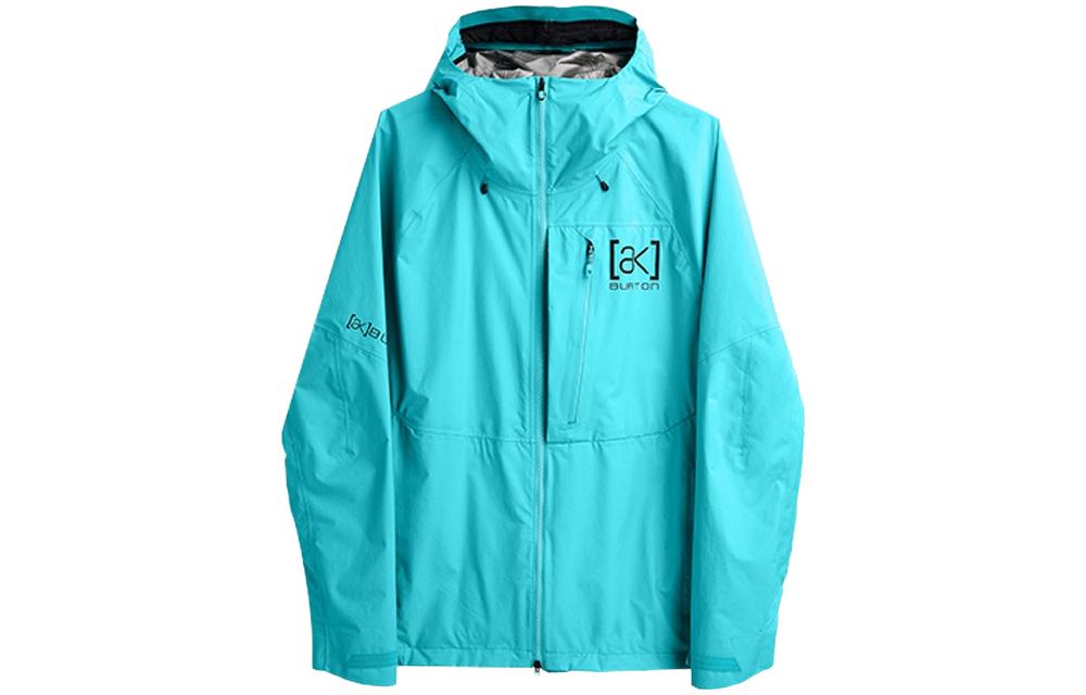 Burton Blue Waterproof Windproof Hoodie Jacket with Logo Print 21606104401