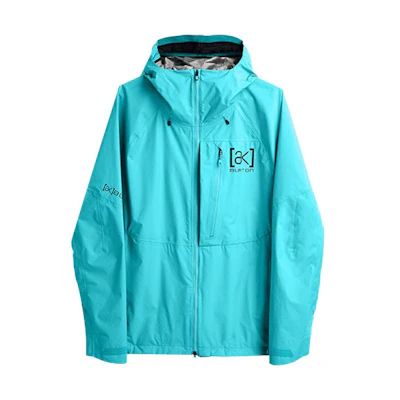 Burton Blue Waterproof Windproof Hoodie Jacket with Logo Print 21606104401