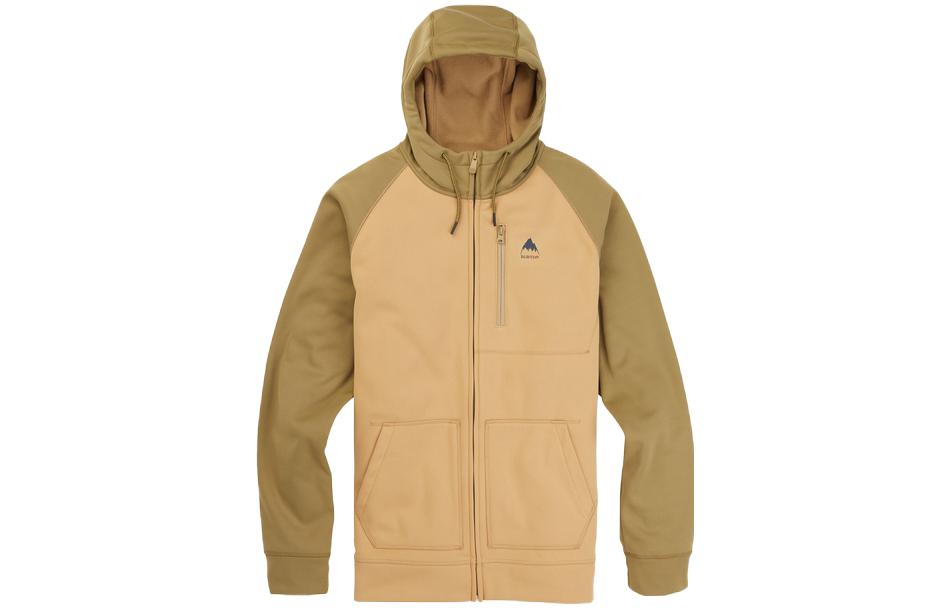 Burton Brown Colorblock Zip-Up Hoodie 16538109300