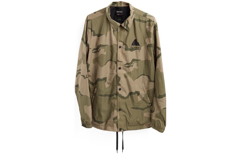 Burton Camouflage Print Casual Jacket in Army Green 21600101300