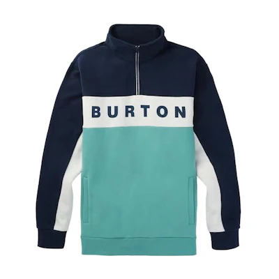 Burton Colorblock Logo Print Sweatshirt Black/Green 21767100400