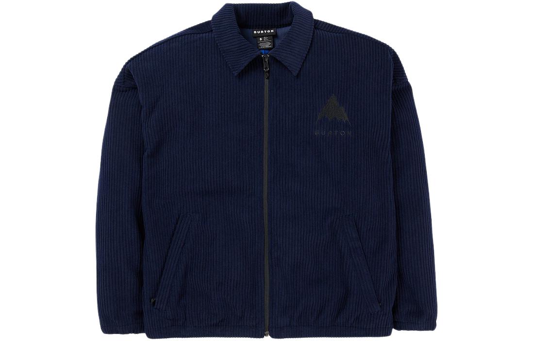 Burton Corduroy Collar Zip-Up Outdoor Jacket Midnight Navy - Casual Wear 242111