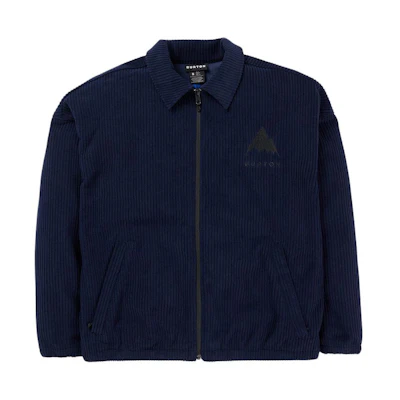 Burton Corduroy Collar Zip-Up Outdoor Jacket Midnight Navy - Casual Wear 242111
