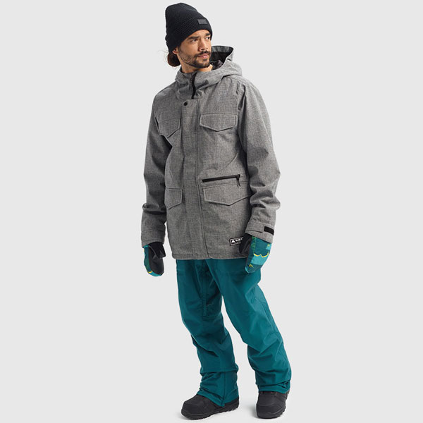 Lookbook Burton Covert Dryride Waterproof Windproof Breathable  Snowboard Jacket Grey 13065105020