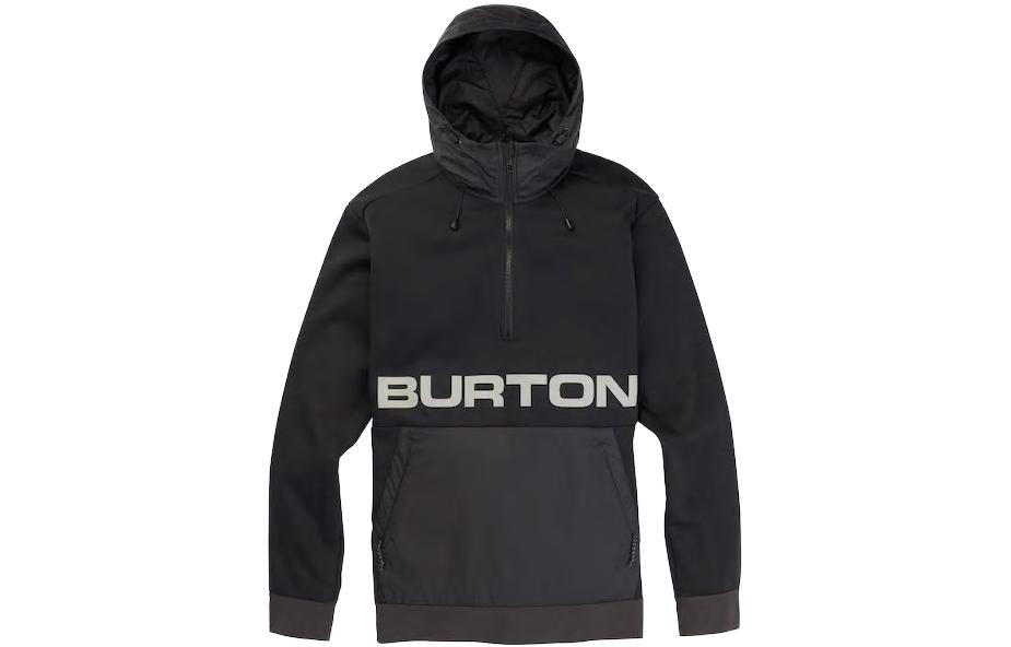 Burton Crown Letter Logo Black Pullover Hoodie () 21740100001