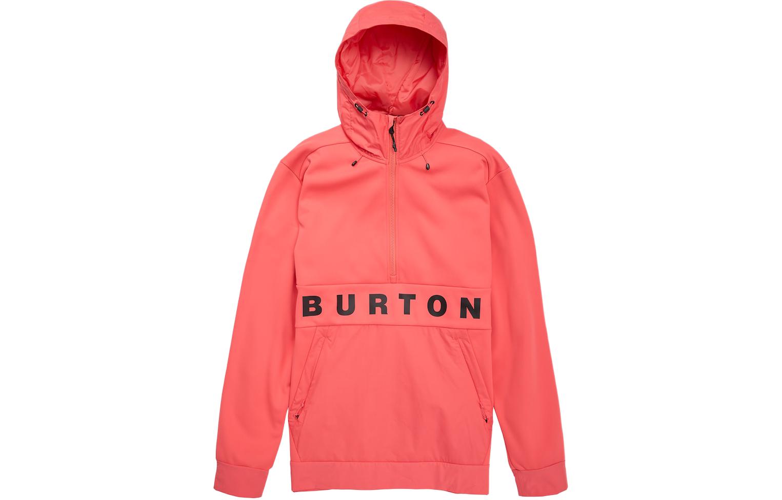 Burton Crown Letter Print Outdoor Casual Sports Jacket Orange 217401