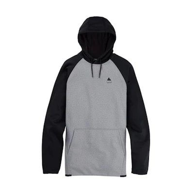 Burton Crown Pullover Raglan Hoodie Black Gray 22024100020