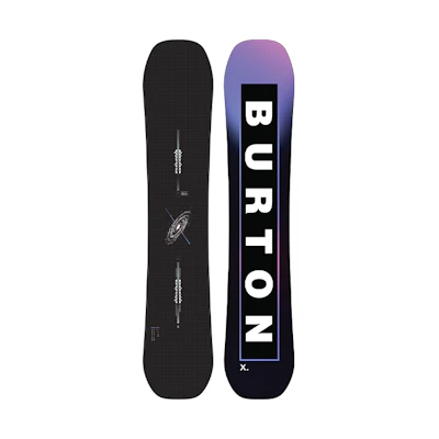 BURTON CUSTOM X Snowboard - Advanced Twin Flex, Sintered Base. 106891-A
