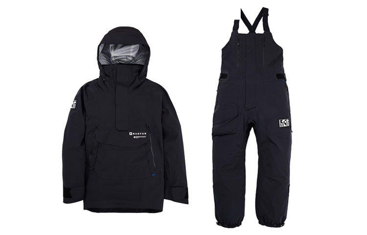 BURTON Daybeacon 23-24 Snow Season Black Waterproof Ski Jacket & Bib Set Unisex. 24014100001+24008100001