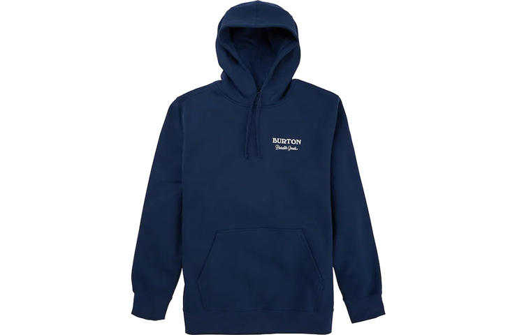 Burton Durable Goods Logo Printed Pullover Hoodie Men’s Navy Blue 20388106401