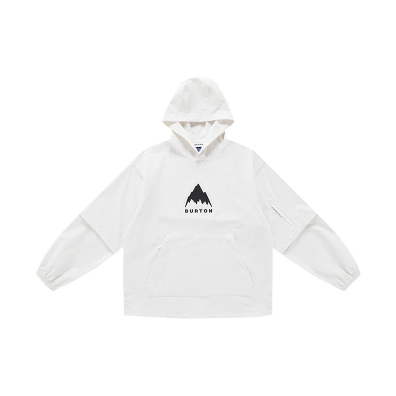 Burton DWR Dome Breathable Pullover Hoodie Unisex - White 87256499100