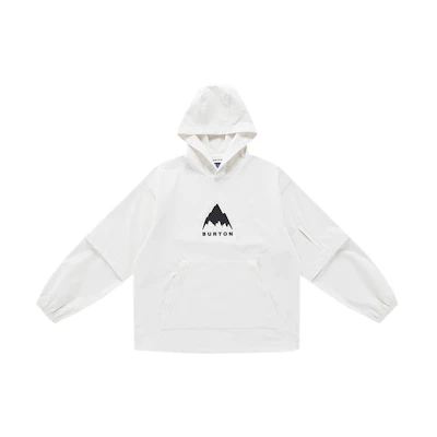 Burton DWR Dome Breathable Pullover Hoodie Unisex - White 87256499100