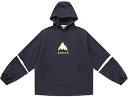 Burton DWR Dome Pullover Hoodie Unisex Black Long Sleeve with Letter Print 87256499001 Burton DWR Dome Pullover Hoodie Unisex Black Long Sleeve with Letter Print 87256499001