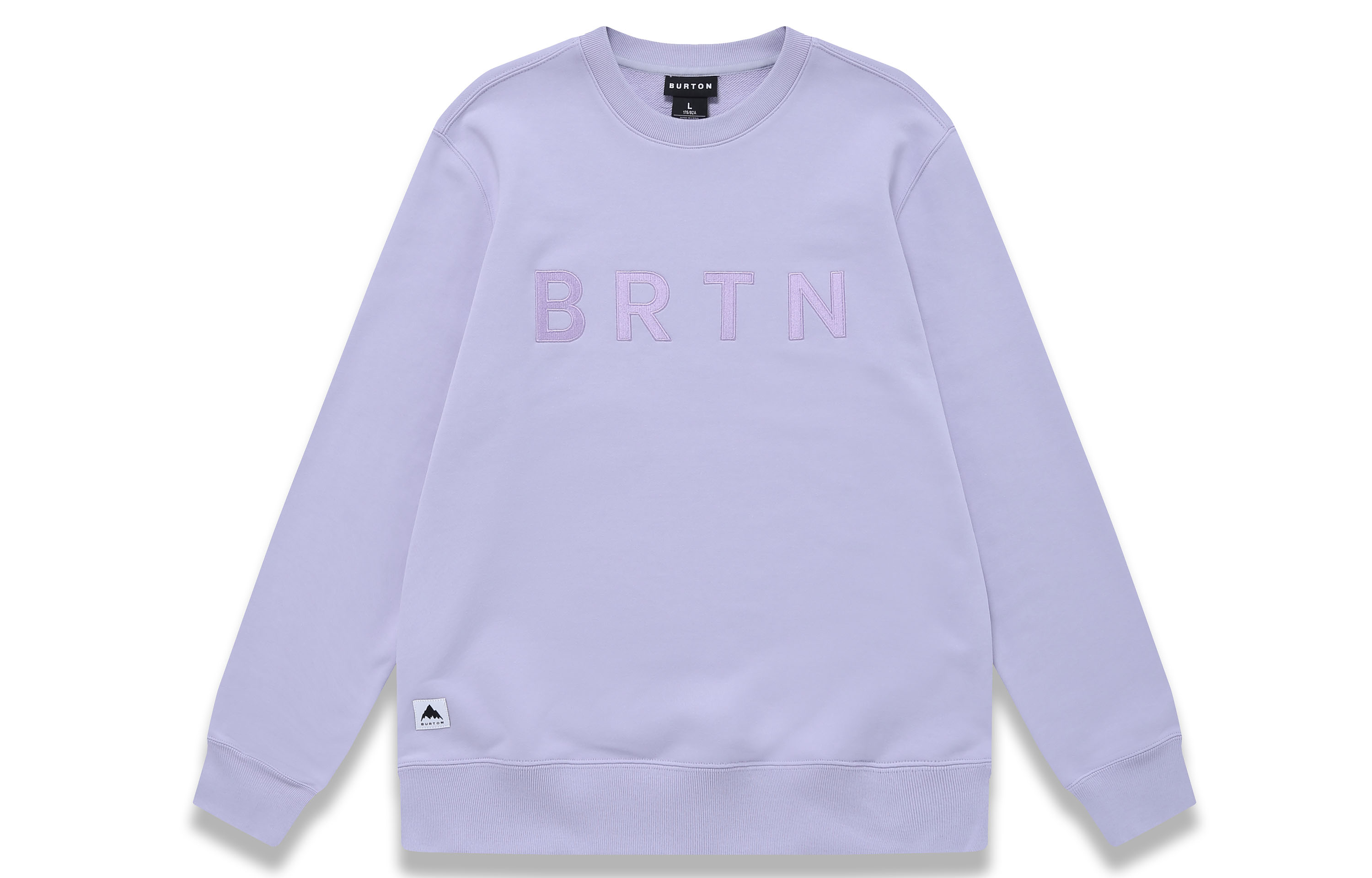 Burton Embroidered Logo Crewneck Sweatshirt Lavender Purple Unisex 33301999445