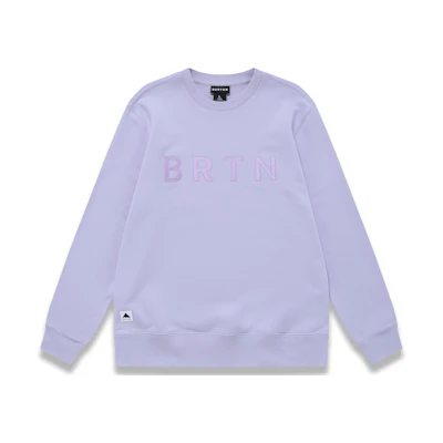 Burton Embroidered Logo Crewneck Sweatshirt Lavender Purple Unisex 33301999445