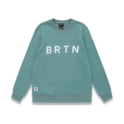 Burton Embroidered Logo Crewneck Sweatshirt Ocean Green Unisex Casual Wear 33301999625