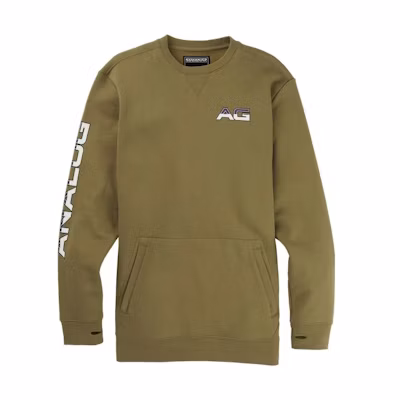 Burton Enclave Crew Letter Print Pullover Sweatshirt Unisex Green 17234103300