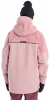 Shop BURTON Frostner 拼色防水連帽雪衣 粉色款 99993199967