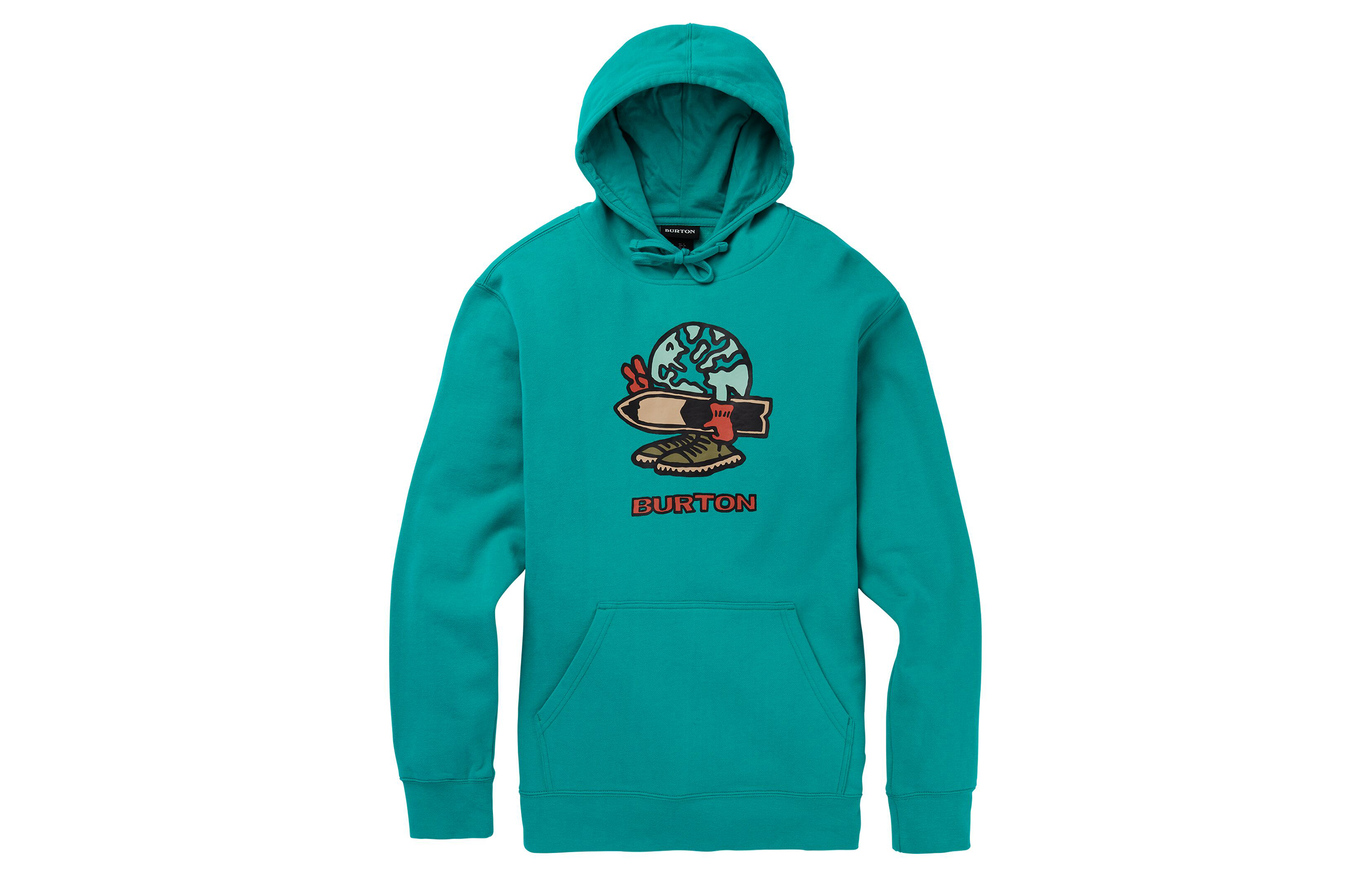 Burton Fun Logo Pullover Hoodie Green 22148100301