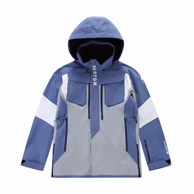 BURTON FW/AW23 GTX Waterproof Breathable Ski Jacket Set Unisex Blue Gray 999641