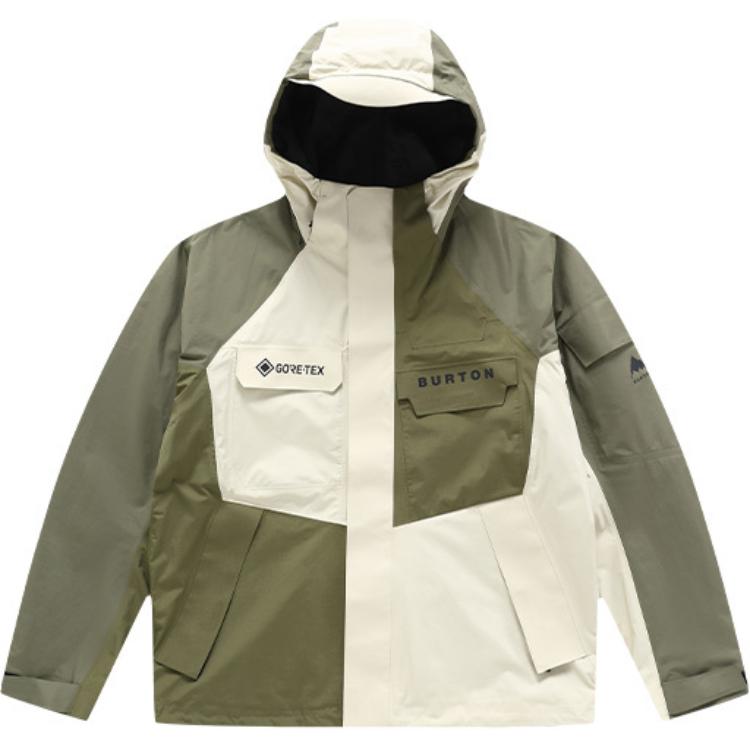 Burton GORE-TEX Waterproof Breathable Hoodie Jacket Unisex Green 99899899312