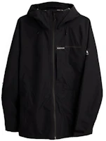 Burton GORE-TEX Zip Hoodie Jacket Black Casual Rainwear 23241100001 Burton GORE-TEX Zip Hoodie Jacket Black Casual Rainwear 23241100001