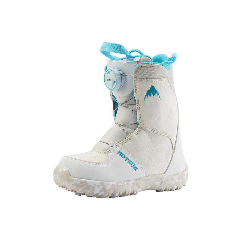 BURTON GROM BOA Kids Snowboard Boots White - Lightweight, Durable & Easy On/Off 15089102100