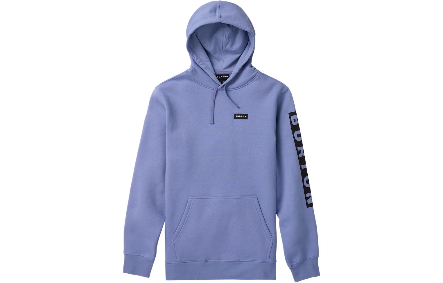 Burton Lavender Purple Hoodie with Letter Print and Fleece Warmth 196961
