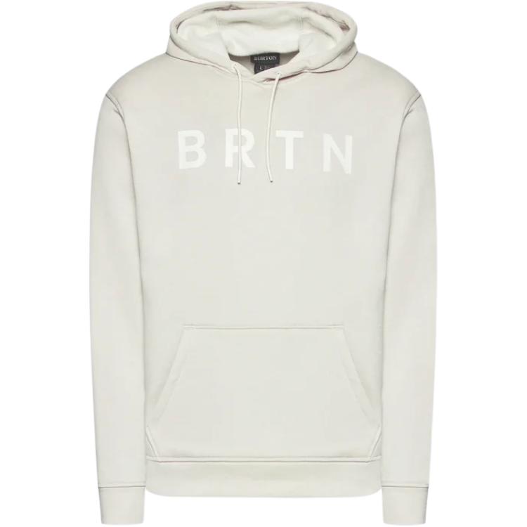 Burton Letter Print Pullover Hoodie White 22028101100