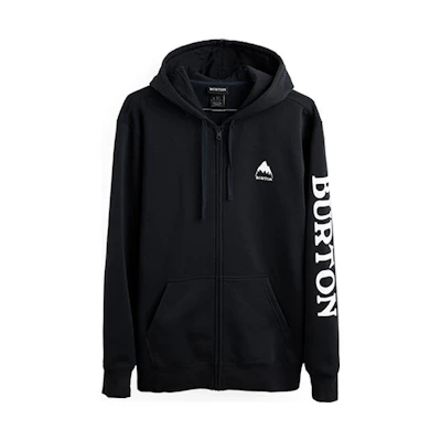 Burton Logo Casual Zip-Up Hoodie Jacket for Men 213811