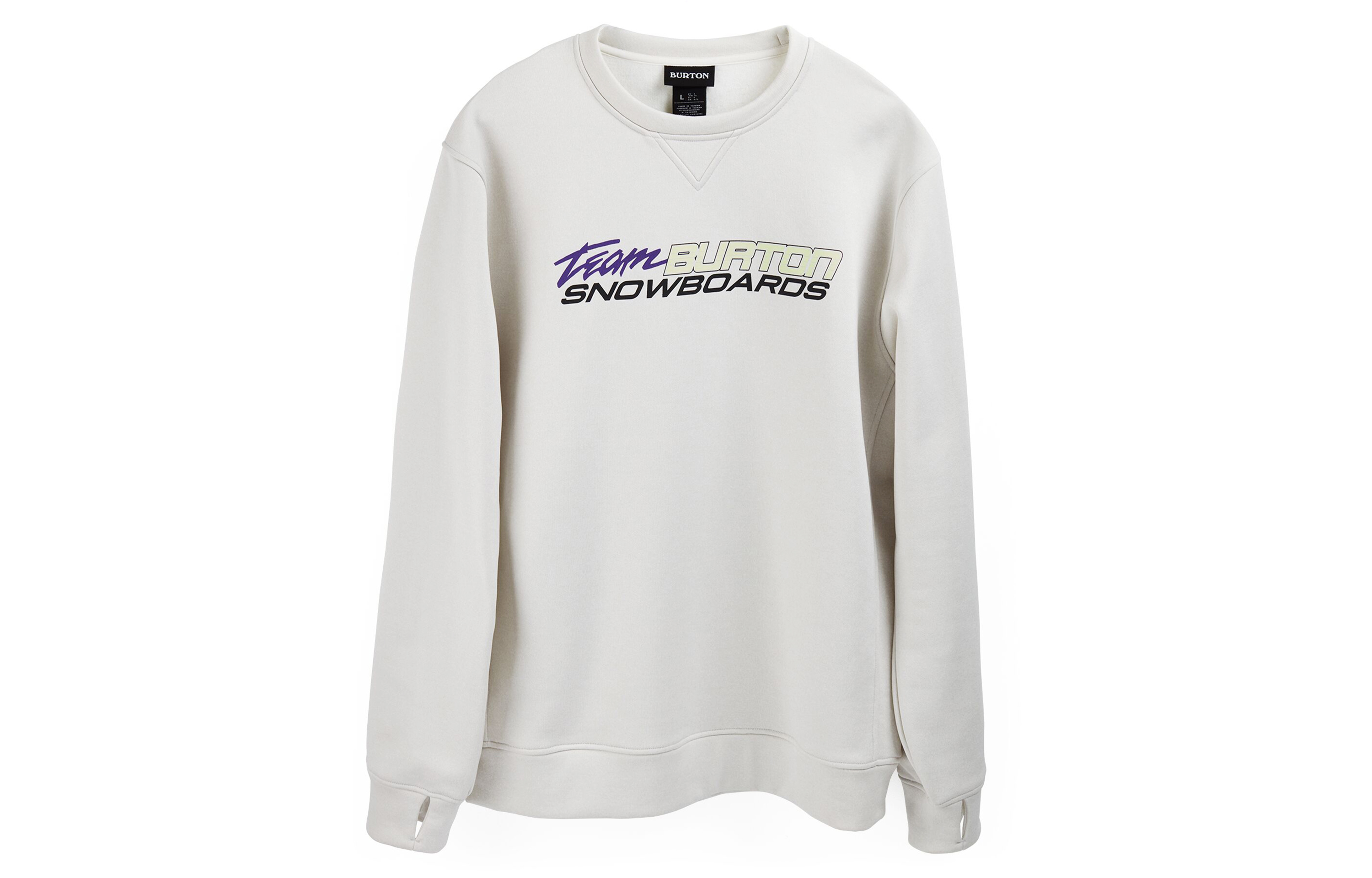 Burton Logo Print Crewneck Sweatshirt Men’s White 17353110100