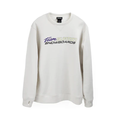 Burton Logo Print Crewneck Sweatshirt Men’s White 17353110100
