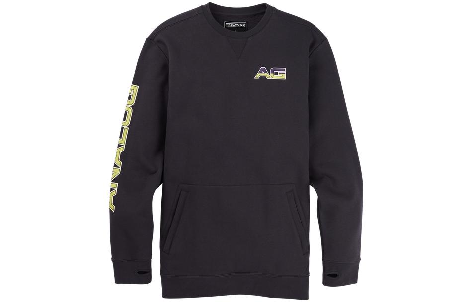 Burton Logo Print Crewneck Sweatshirt Unisex - Black 17234103020