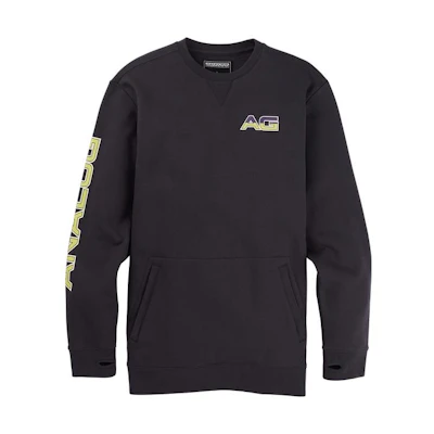 Burton Logo Print Crewneck Sweatshirt Unisex - Black 17234103020