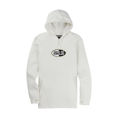 Burton Logo Print Pullover Fleece Hoodie Unisex White 20577102100
