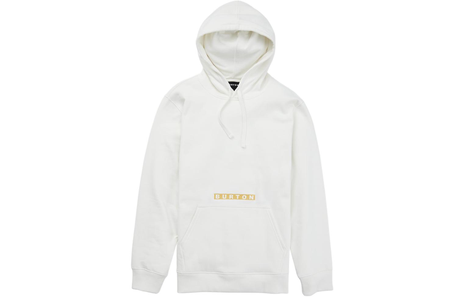 Burton Logo Print Pullover Hoodie White - Casual Wear 239751