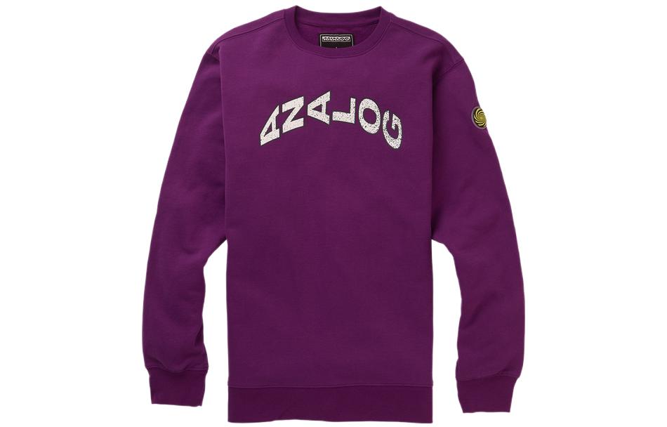 Burton Logo Printed Crewneck Sweatshirt Unisex Purple 21375100500