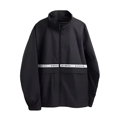 BURTON Melter Black Zip-Up Ski Jacket with Logo for Outdoor Sports. 21730102001