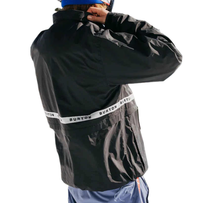 Shop BURTON Melter  Black Zip-Up Ski Jacket with Logo for Outdoor Sports. 21730102001