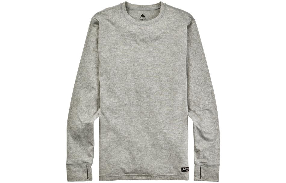 Burton Midweight SPAS Crewneck Sweatshirt - Gray Breathable Quick-Dry Pullover 102571