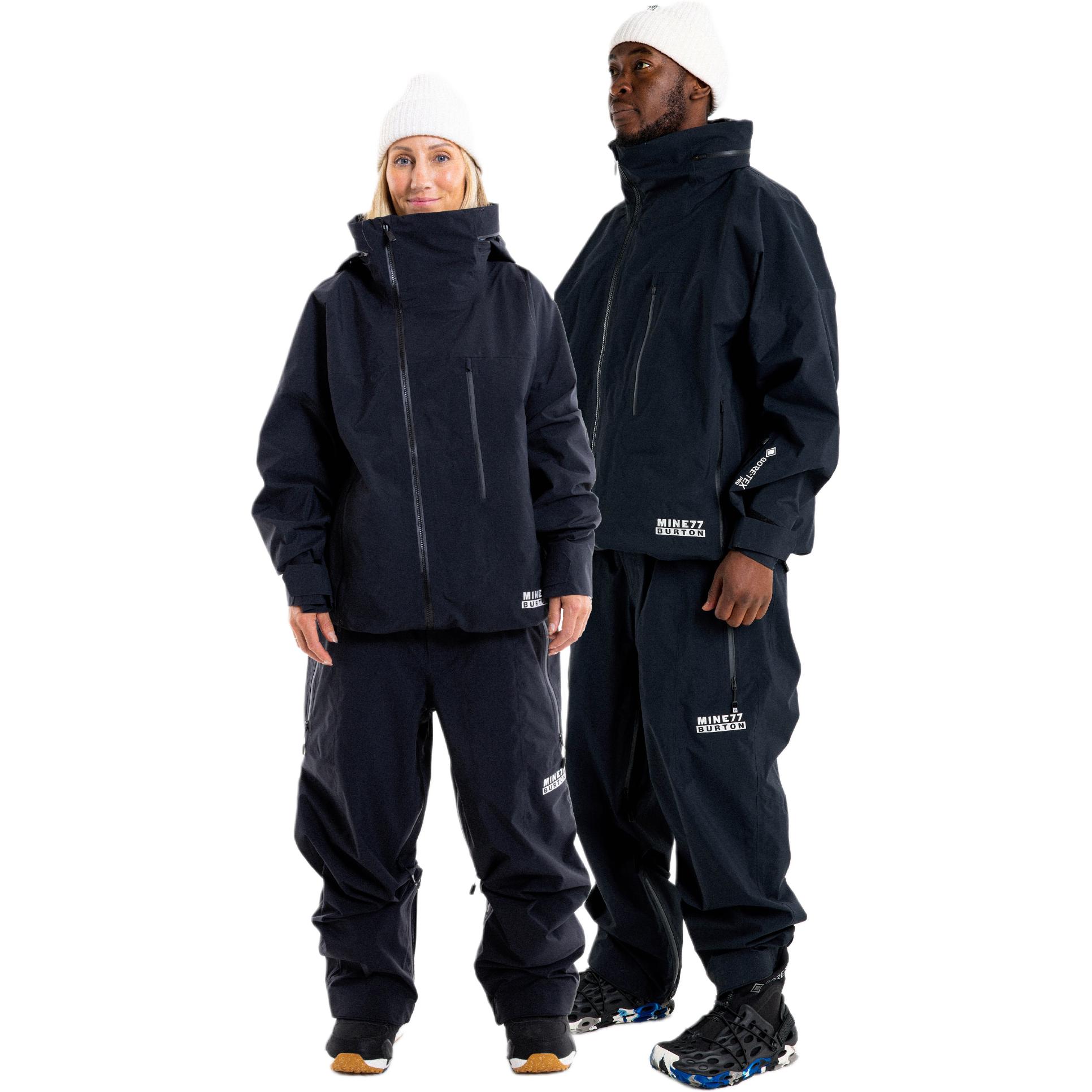 Lookbook BURTON MINE77 SS24 GORE-TEX 3L Waterproof Breathable Ski Jacket & Pants Black. 24046100001+24051100001