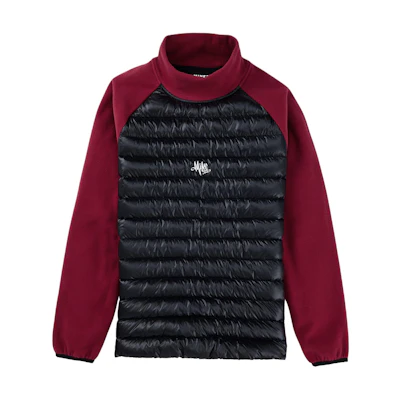 BURTON MINE77 SS24 Red Colorblock Half-Zip Pullover Unisex Warm Sweatshirt. 240551