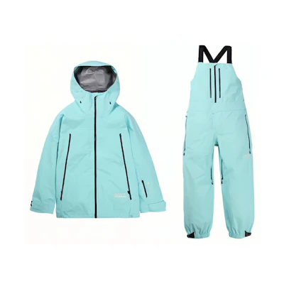 BURTON MINE 77 GORE-TEX 3L Blue Ski Jacket & Pants Set Unisex Waterproof & Warm 24045100400+24050100400