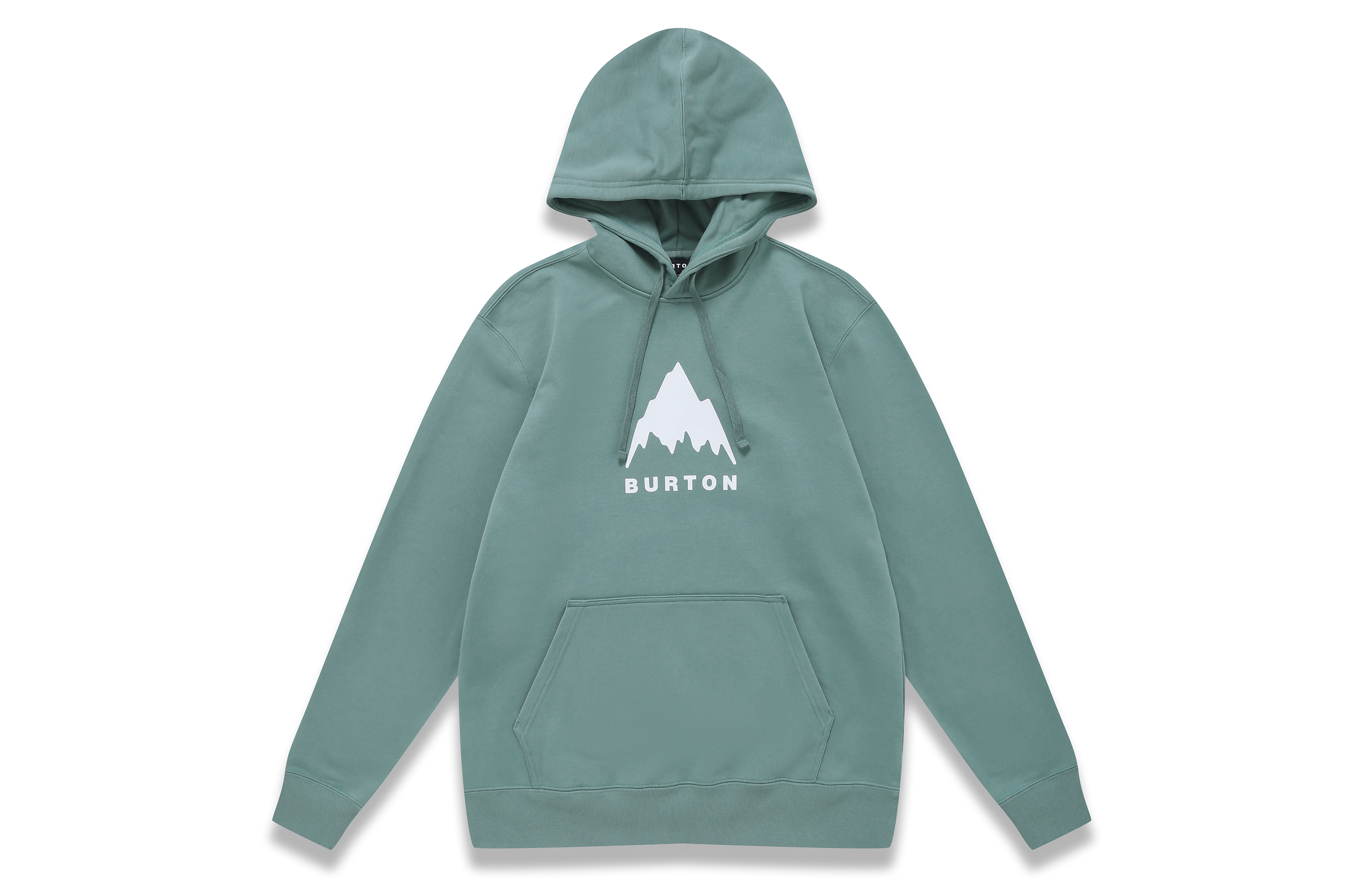 Burton Mountain Logo Pullover Hoodie Ocean Green Unisex Casual Wear 44401999484